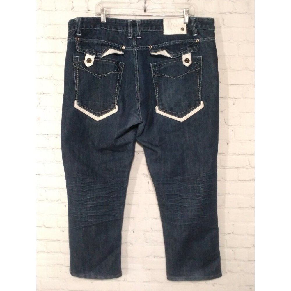 Most Official Seven Jeans Men 40x30 Baggy Dark Wash Blue Mens Urban Faded